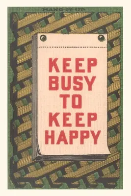 Diario Vintage Keep Busy to Keep Happy Lema - Vintage Journal Keep Busy to Keep Happy Slogan