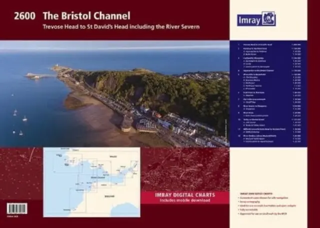 2600 Bristol Channel Chart Pack - Trevose Head to St David's Head incluyendo el río Severn - 2600 Bristol Channel Chart Pack - Trevose Head to St David's Head including the River Severn