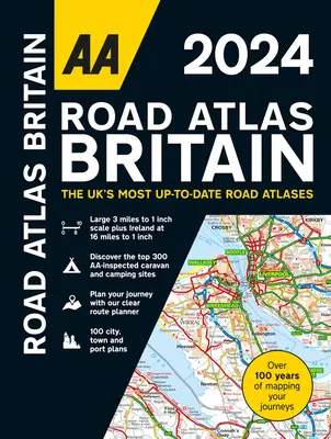 AA Road Atlas Gran Bretaña 2024 Espiral - AA Road Atlas Britain 2024 Spiral