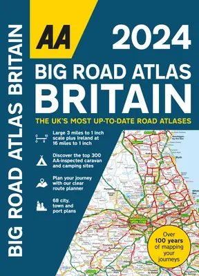 AA Gran Atlas de Carreteras Gran Bretaña 2023 Espiral - AA Big Road Atlas Britain 2023 Spiral