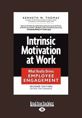 La motivación intrínseca en el trabajo: Lo que realmente impulsa el compromiso de los empleados (Letra grande 16pt) - Intrinsic Motivation at Work: What Really Drives Employee Engagement (Large Print 16pt)