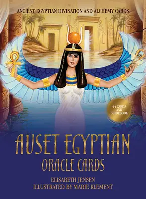 Auset Cartas de Oráculo Egipcio: Cartas de adivinación y alquimia del Antiguo Egipto (44 cartas a todo color y guía de 112 páginas) - Auset Egyptian Oracle Cards: Ancient Egyptian Divination and Alchemy Cards (44 Full-Color Cards and 112-Page Guidebook)