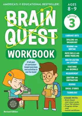 Libro de ejercicios Brain Quest: 3er Grado Edición Revisada - Brain Quest Workbook: 3rd Grade Revised Edition