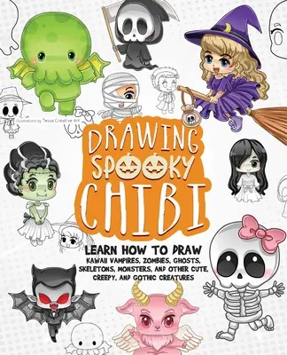 Dibujo Chibi Espeluznante: Aprende a dibujar vampiros kawaii, zombis, fantasmas, esqueletos, monstruos y otras criaturas lindas, espeluznantes y góticas. - Drawing Spooky Chibi: Learn How to Draw Kawaii Vampires, Zombies, Ghosts, Skeletons, Monsters, and Other Cute, Creepy, and Gothic Creatures