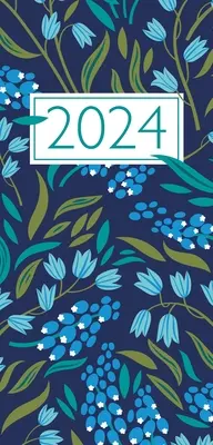 Libro de bolsillo y agenda de la Iglesia 2024 Navy Floral con Leccionario - Church Pocket Book and Diary 2024 Navy Floral with Lectionary