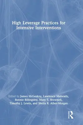 Prácticas de alto aprovechamiento para intervenciones intensivas - High Leverage Practices for Intensive Interventions