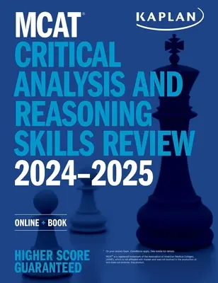 MCAT Revisión de Análisis Crítico y Habilidades de Razonamiento 2024-2025: Online + Libro - MCAT Critical Analysis and Reasoning Skills Review 2024-2025: Online + Book