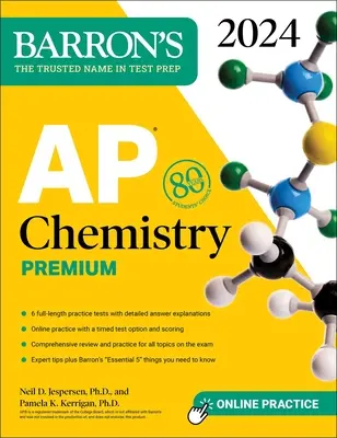 AP Chemistry Premium, 2024: 6 Pruebas de Práctica + Revisión Exhaustiva + Práctica Online - AP Chemistry Premium, 2024: 6 Practice Tests + Comprehensive Review + Online Practice