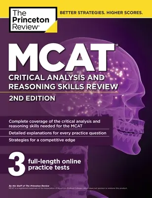 MCAT Critical Analysis and Reasoning Skills Review, 2da Edición - MCAT Critical Analysis and Reasoning Skills Review, 2nd Edition