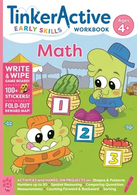 Tinkeractive Early Skills Math Workbook Edades 4+ - Tinkeractive Early Skills Math Workbook Ages 4+