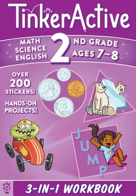 Tinkeractive 2nd Grade 3-In-1 Workbook: Matemáticas, Ciencias, Lengua y literatura inglesas - Tinkeractive 2nd Grade 3-In-1 Workbook: Math, Science, English Language Arts