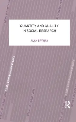 Cantidad y calidad en la investigación social - Quantity and Quality in Social Research