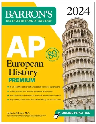 AP European History Premium, 2024: 5 Pruebas de Práctica + Revisión Exhaustiva + Práctica Online - AP European History Premium, 2024: 5 Practice Tests + Comprehensive Review + Online Practice