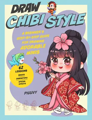 Draw Chibi Style: Guía paso a paso para principiantes para dibujar adorables minis - 62 lecciones: Conceptos Básicos, Personajes, Efectos Especiales - Draw Chibi Style: A Beginner's Step-By-Step Guide for Drawing Adorable Minis - 62 Lessons: Basics, Characters, Special Effects