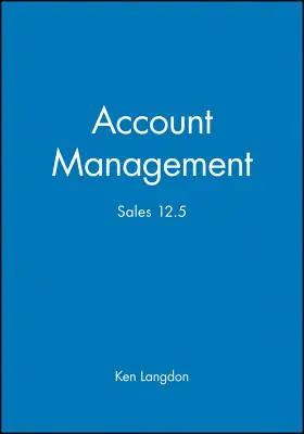 Gestión de cuentas: Ventas 12,5 - Account Management: Sales 12.5