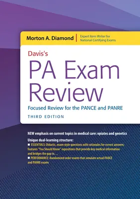 Davis's Pa Exam Review: Revisión Enfocada para el Pance y el Panre: Revisión enfocada para el Pance y el Panre - Davis's Pa Exam Review: Focused Review for the Pance and Panre: Focused Review for the Pance and Panre