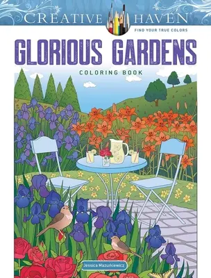 Libro para colorear de Creative Haven Jardines preciosos - Creative Haven Gorgeous Gardens Coloring Book