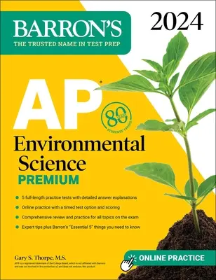 AP Environmental Science Premium, 2024: 5 Pruebas Prácticas + Revisión Exhaustiva + Práctica Online - AP Environmental Science Premium, 2024: 5 Practice Tests + Comprehensive Review + Online Practice
