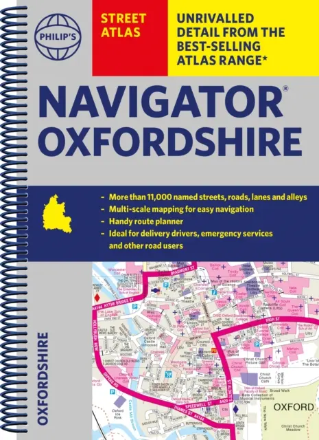 Philip's Navigator Street Atlas Oxfordshire - Edición en espiral - Philip's Navigator Street Atlas Oxfordshire - Spiral edition