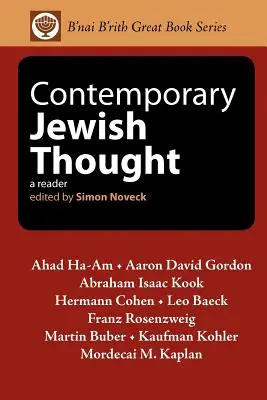 Pensamiento judío contemporáneo: Un lector - Contemporary Jewish Thought: A Reader