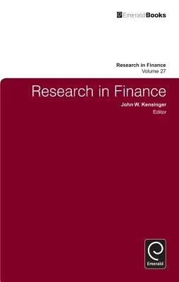 Investigación Financiera, Volumen 27 - Research in Finance, Volume 27