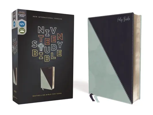 Niv, Biblia de estudio para adolescentes, Tapa dura, Azul marino, Impresión confort - Niv, Teen Study Bible, Leathersoft, Teal, Comfort Print