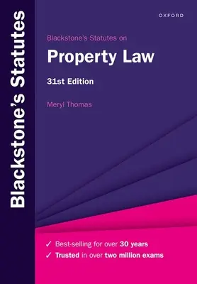 Blackstones Statutes on Property Law 31ª Edición - Blackstones Statutes on Property Law 31st Edition