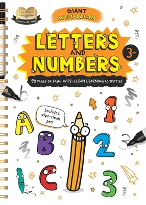 Ayuda con los deberes Letras y números: Libro de ejercicios gigante para niños mayores de 3 años que se limpia con un paño - Help with Homework Letters & Numbers: Giant Wipe-Clean Workbook for 3+ Year-Olds