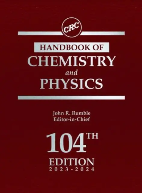 Manual CRC de Química y Física - CRC Handbook of Chemistry and Physics