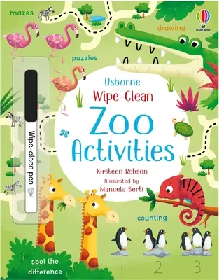 Actividades para limpiar el zoo - Wipe-Clean Zoo Activities