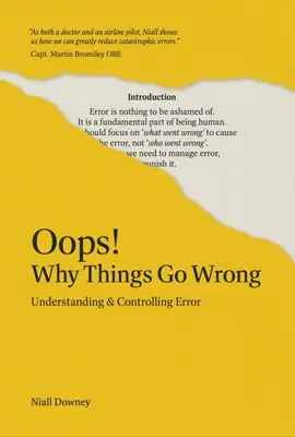 ¡Oops! Por qué las cosas van mal: Comprender y controlar el error - Oops! Why Things Go Wrong: Understanding and Controlling Error