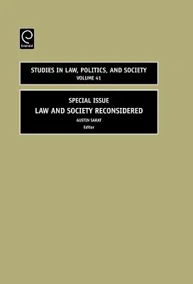 Derecho y sociedad reconsiderados: Número especial - Law and Society Reconsidered: Special Issue