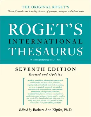 Roget's International Thesaurus, 7.ª edición - Roget's International Thesaurus, 7th Edition