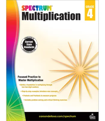 Cuaderno de ejercicios de multiplicación, 4º curso - Multiplication Workbook, Grade 4