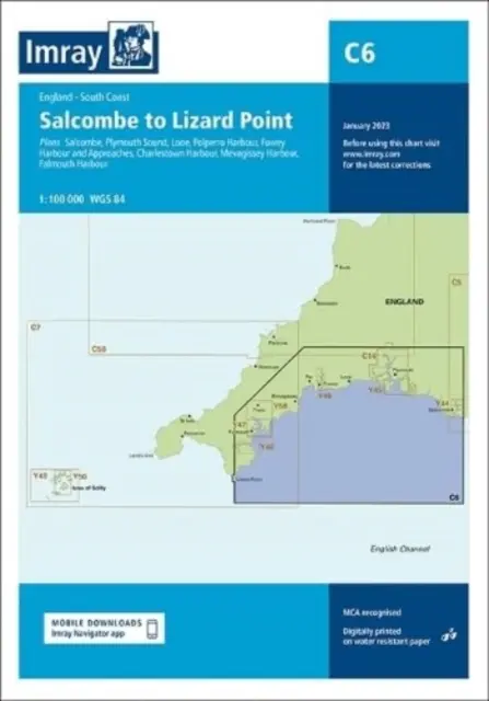 Imray Chart C6 - Salcombe a Lizard Point - Imray Chart C6 - Salcombe to Lizard Point