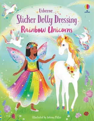 Pegatinas Vestir Unicornios Arco Iris - Sticker Dolly Dressing Rainbow Unicorns