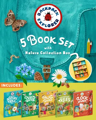 Set de 5 libros Backpack Explorer con caja Nature Collection - Backpack Explorer 5-Book Set with Nature Collection Box