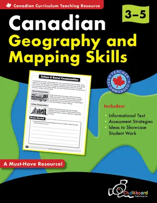 Geografía canadiense y cartografía Grados 3-5 - Canadian Geography and Mapping Skills Grades 3-5