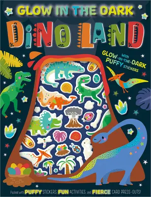 Libro de actividades de la tierra de los dinosaurios que brilla en la oscuridad - Glow in the Dark Dino Land Activity Book