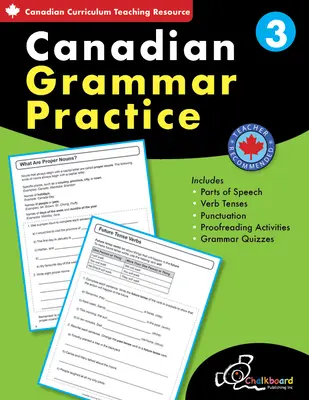 Canadian Grammar Practice Grado 3 - Canadian Grammar Practice Grade 3