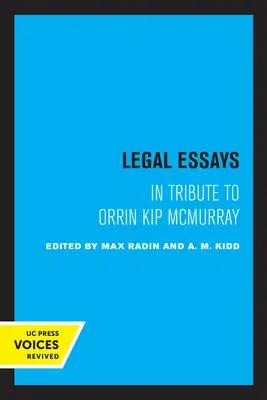 Ensayos jurídicos: En homenaje a Orrin Kip McMurray - Legal Essays: In Tribute to Orrin Kip McMurray