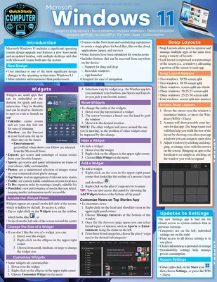 Microsoft Windows 11: Referencia informática laminada Quickstudy - Microsoft Windows 11: Quickstudy Laminated Computer Reference