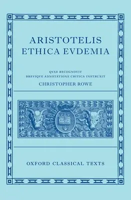 Ética Eudemia de Aristóteles - Aristotle's Eudemian Ethics