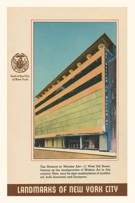 Diario Vintage Antiguo edificio MoMA, Nueva York - Vintage Journal Old MoMA Building, New York City