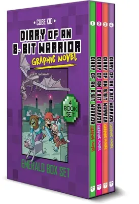 Diario de un guerrero de 8 bits, novela gráfica, estuche esmeralda - Diary of an 8-Bit Warrior Graphic Novel Emerald Box Set