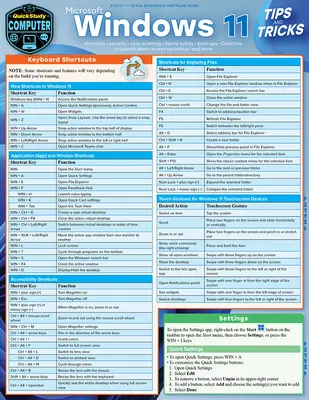 Microsoft Windows 11 - Trucos y consejos: Quickstudy Laminated Computer Reference Guide - Microsoft Windows 11 - Tips & Tricks: Quickstudy Laminated Computer Reference Guide