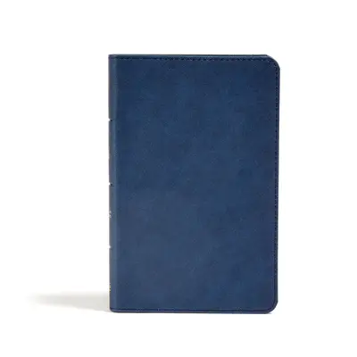 Biblia CSB Tamaño Personal, Tacto cuero azul marino - CSB Personal Size Bible, Navy Leathertouch