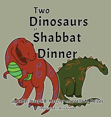 Dos dinosaurios en la cena de Shabat - Two Dinosaurs at Shabbat Dinner