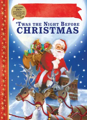 Libro personalizado con pegatinas 'Twas the Night Before Christmas - 'Twas the Night Before Christmas Personalized Book with Stickers