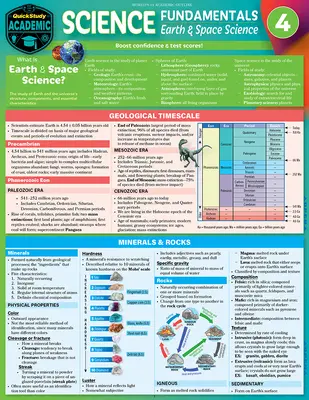 Science Fundamentals 4 - Tierra y espacio: Quickstudy Laminated Reference & Study Guide (en inglés) - Science Fundamentals 4 - Earth & Space: Quickstudy Laminated Reference & Study Guide